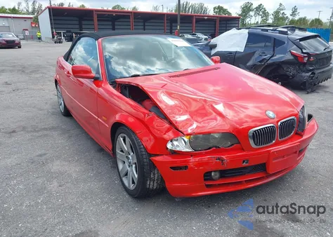 2001 BMW 325Ci from USA, damaged, VIN WBABS33421JY41491